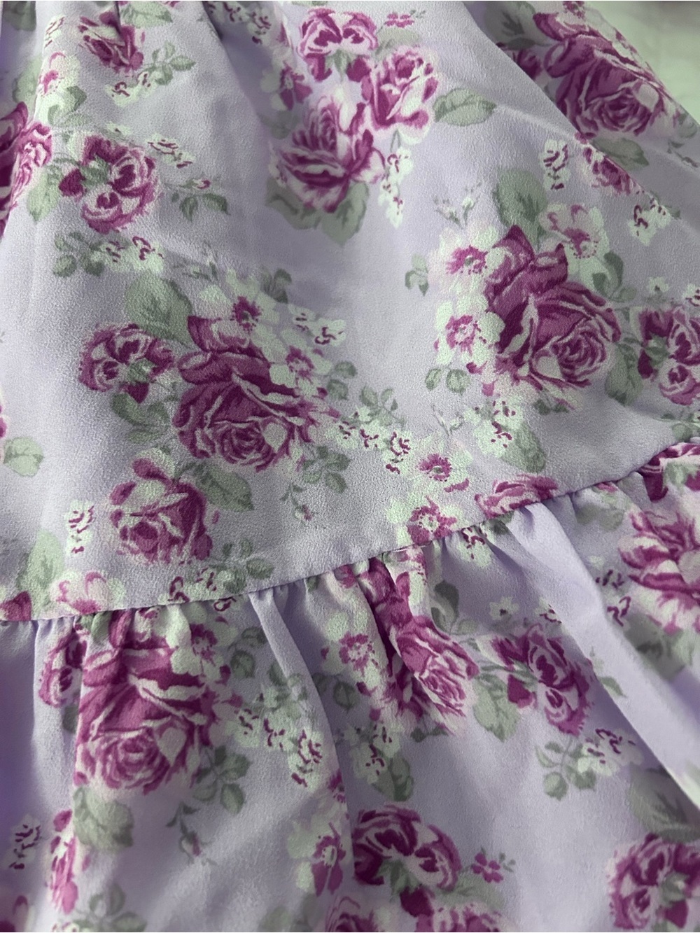Janie and Jack Lavender Floral Ruffle Dress. Size 2T - Picture 3 of 9